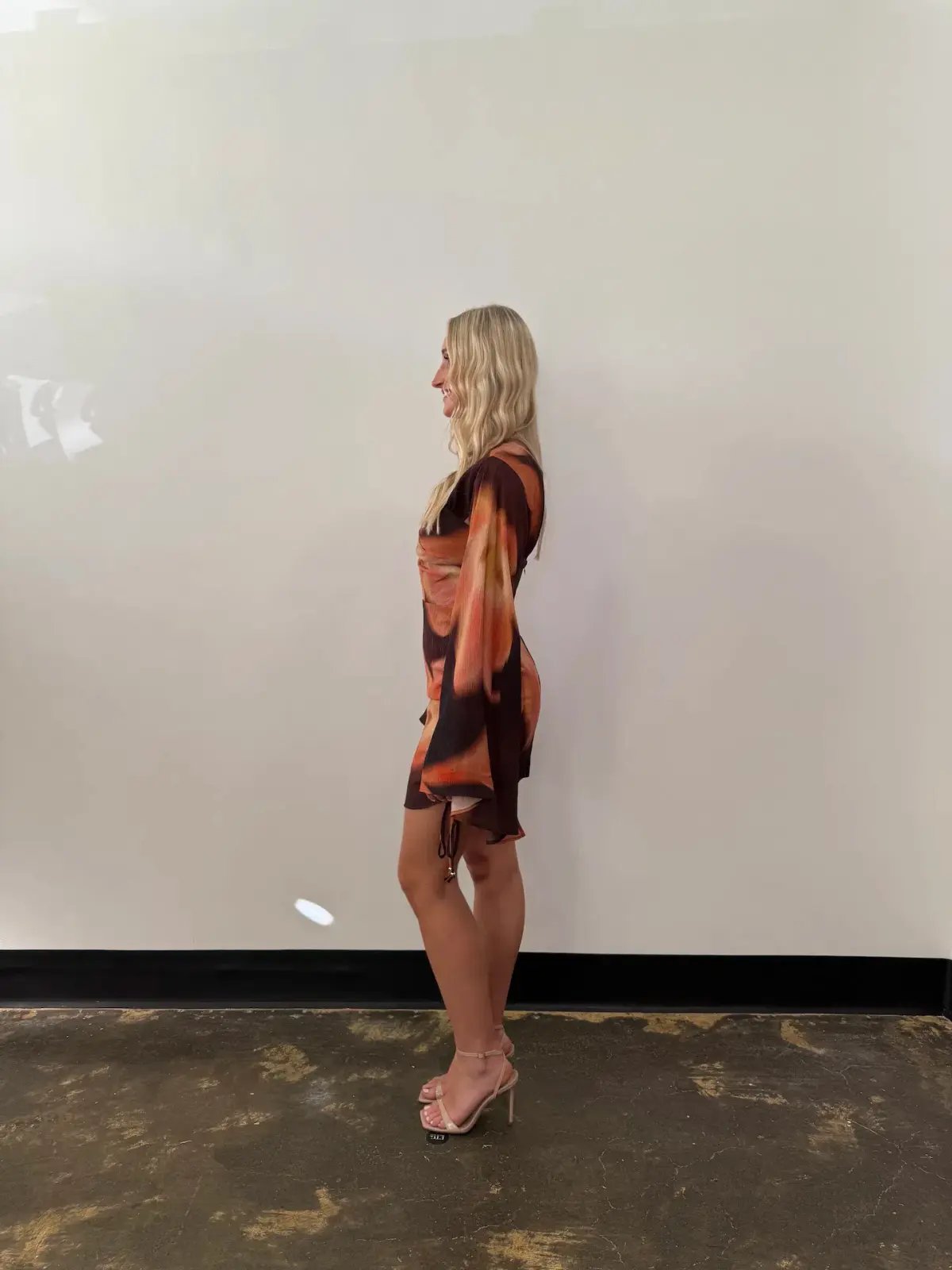 The Wolf Gang Zoya Mini Dress in Cocoa flower Size AU 12 photo 2