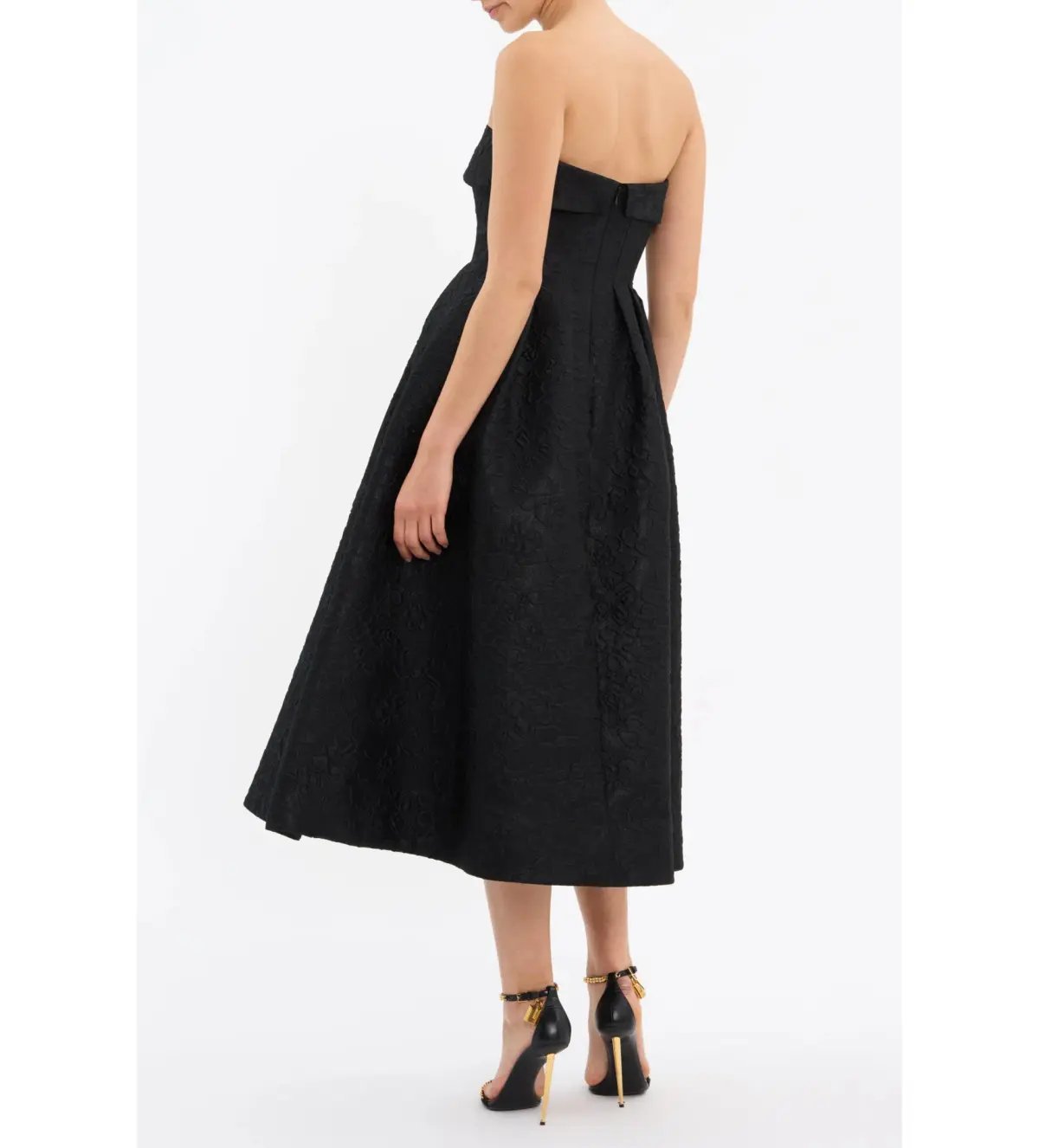 Rebecca Vallance Ester Midi Dress Black Size 12 photo 3