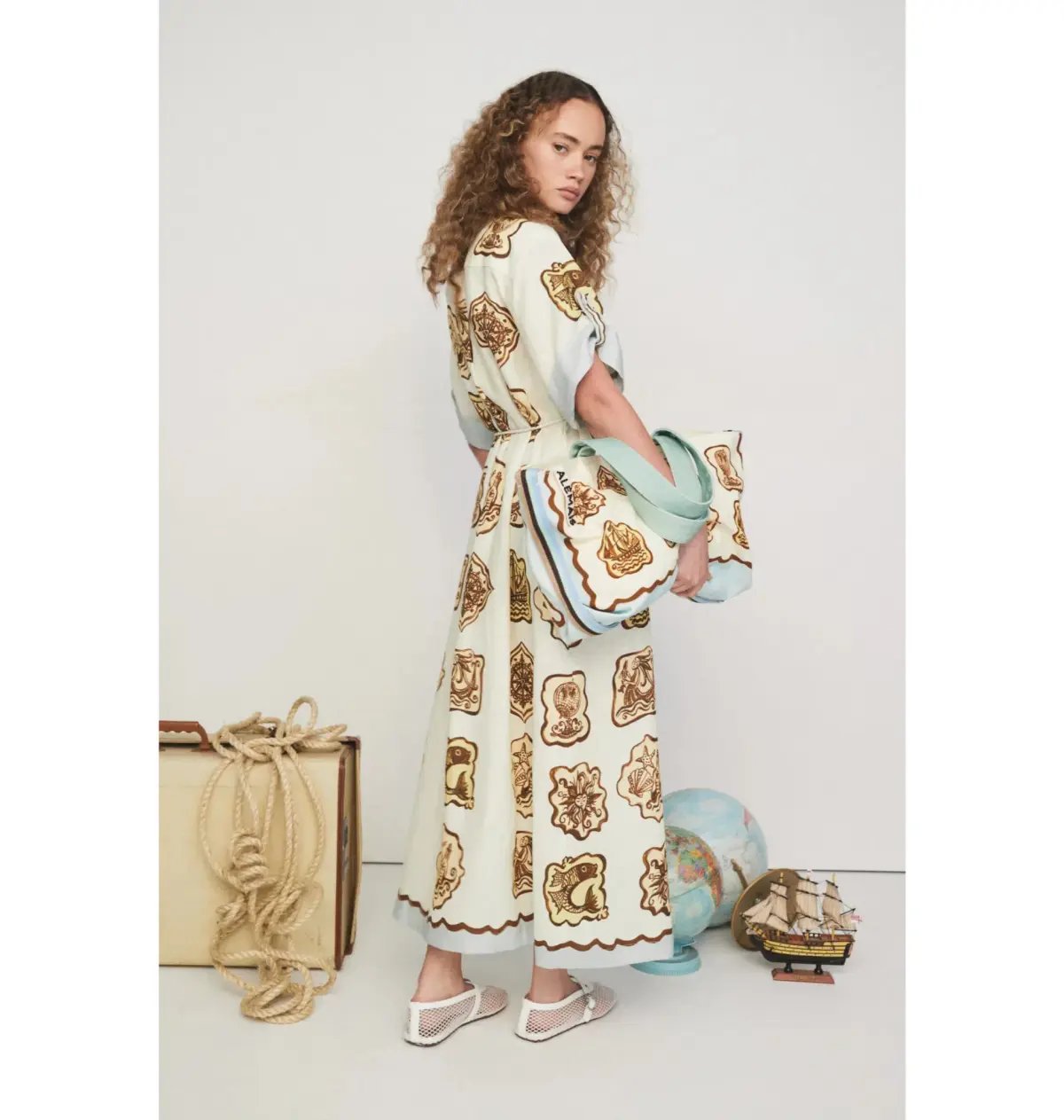 Alemais Relic Shirtdress Print Size AU 14 photo 3