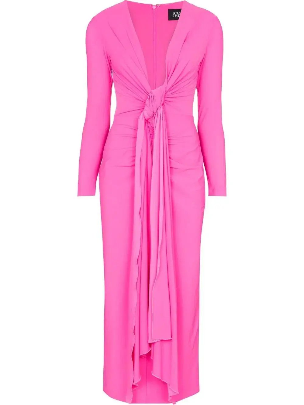 Solace London Lorena Midi Dress Pink Size 8 photo 2