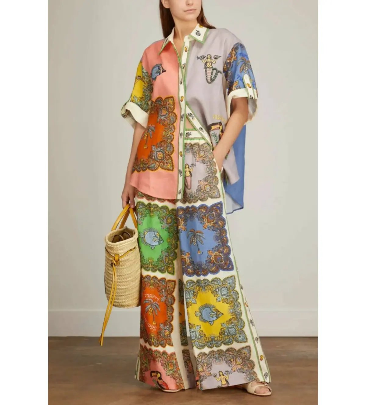 Alemais Trippy Troppo Shirt And Pant Set Multi Size 14 photo 3