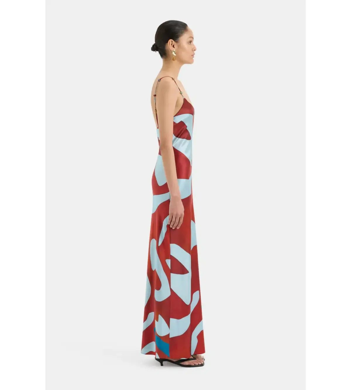 Sir the Label Frankie Slip Dress Ruby Reflection Size AU 14 photo 2