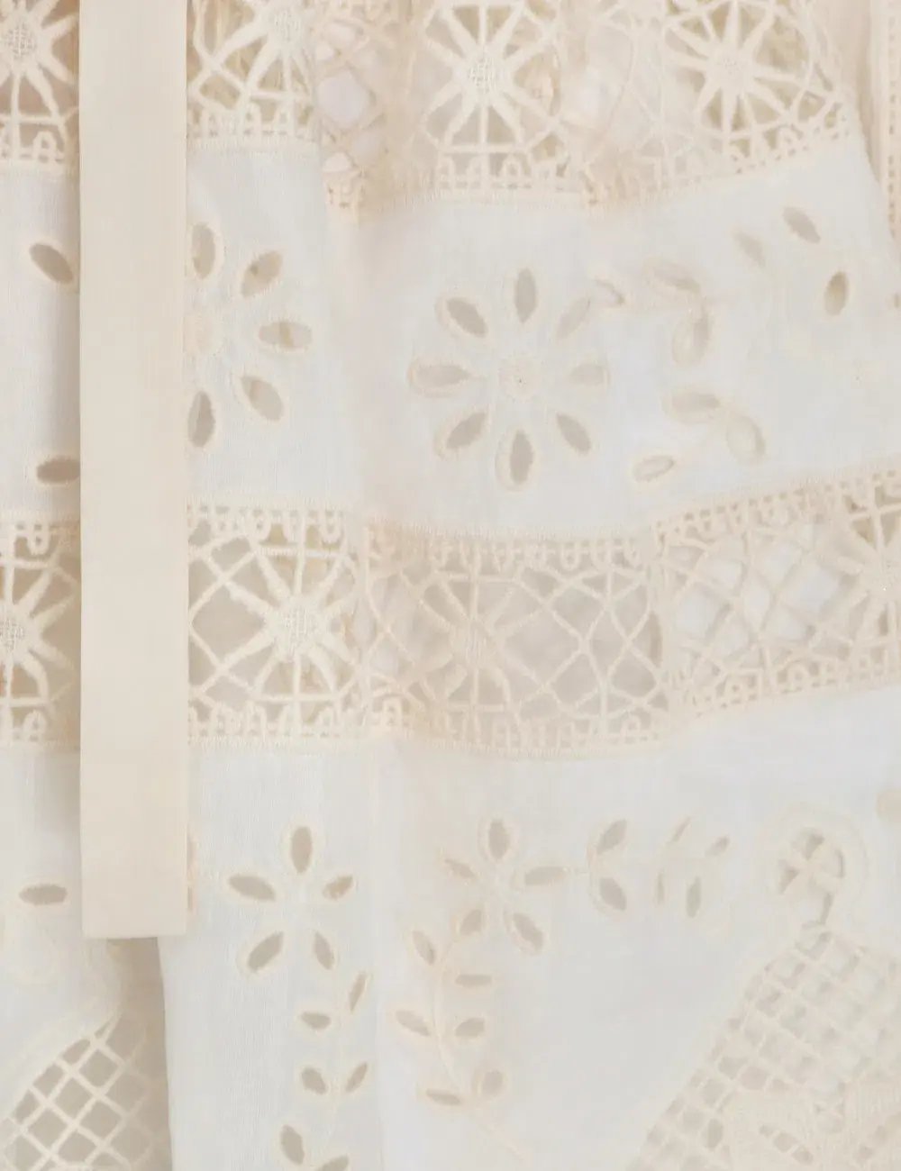 Zimmermann Aliane Embroidered Short Dress Ivory Size 0 / 8 AU photo 5