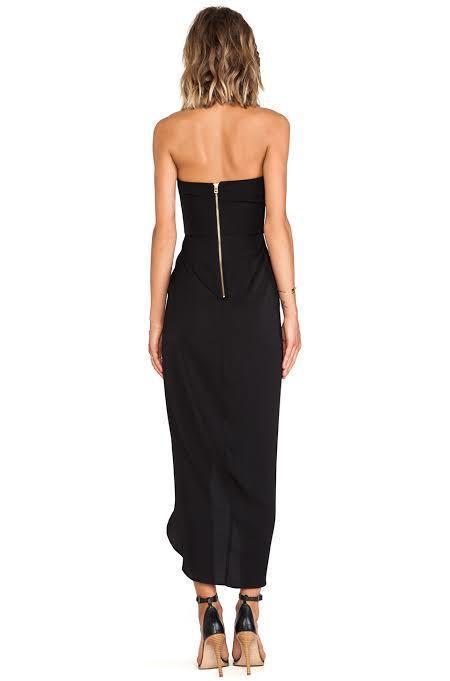 Shona Joy V Bustier Dress Black photo 3
