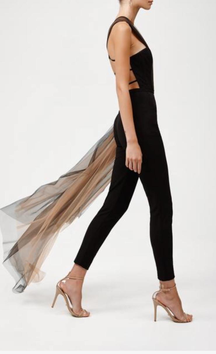 Lexi Audette Jumpsuit Black Size 8 photo 2