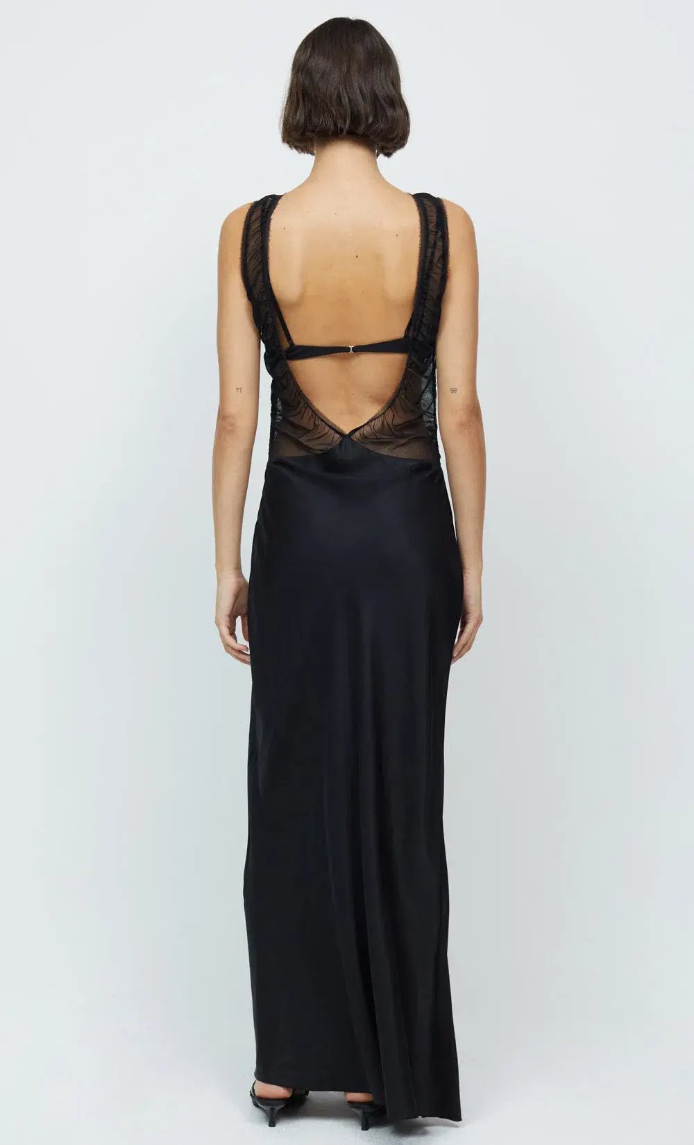 Bec & Bridge Naomi Split Maxi Dress Black Size 8 / S photo 3