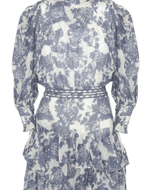 LoveShackFancy - Lorelei Ruffle Floral Mini Dress photo 3