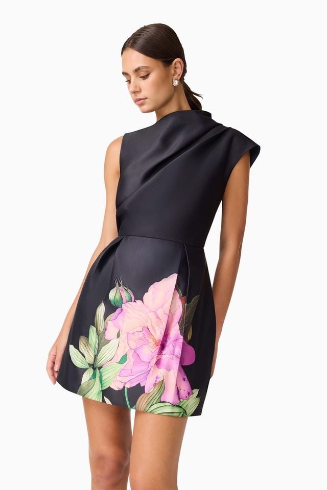 Elliatt Azelie Mini Dress - Black photo 4