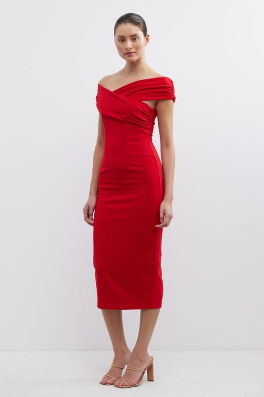 Pasduchas Feliz Midi Dress - Cranberry photo 3