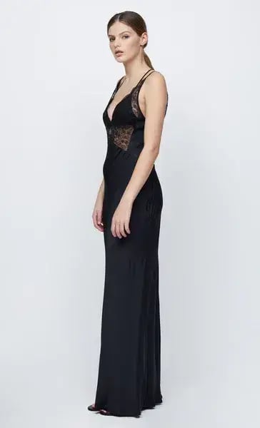 Bec & Bridge Lucille Lace Maxi Dress Black Size 8 photo 2