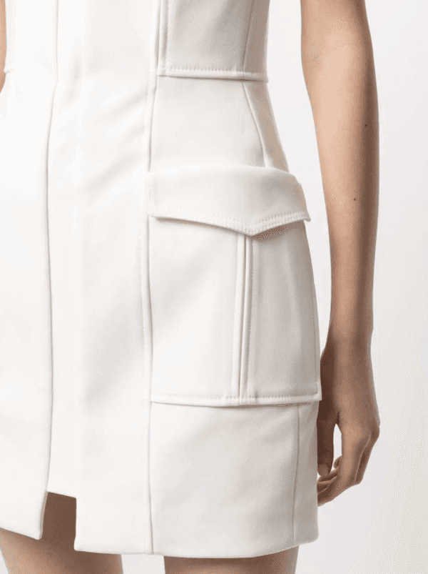 Dion Lee Pocket Bustier Mini Dress White Size 8 photo 4