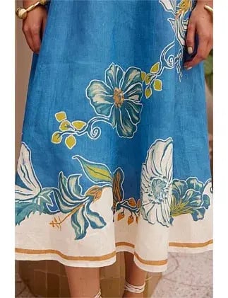 Alemais LUDA MIDI DRESS Blue Size 14 photo 4