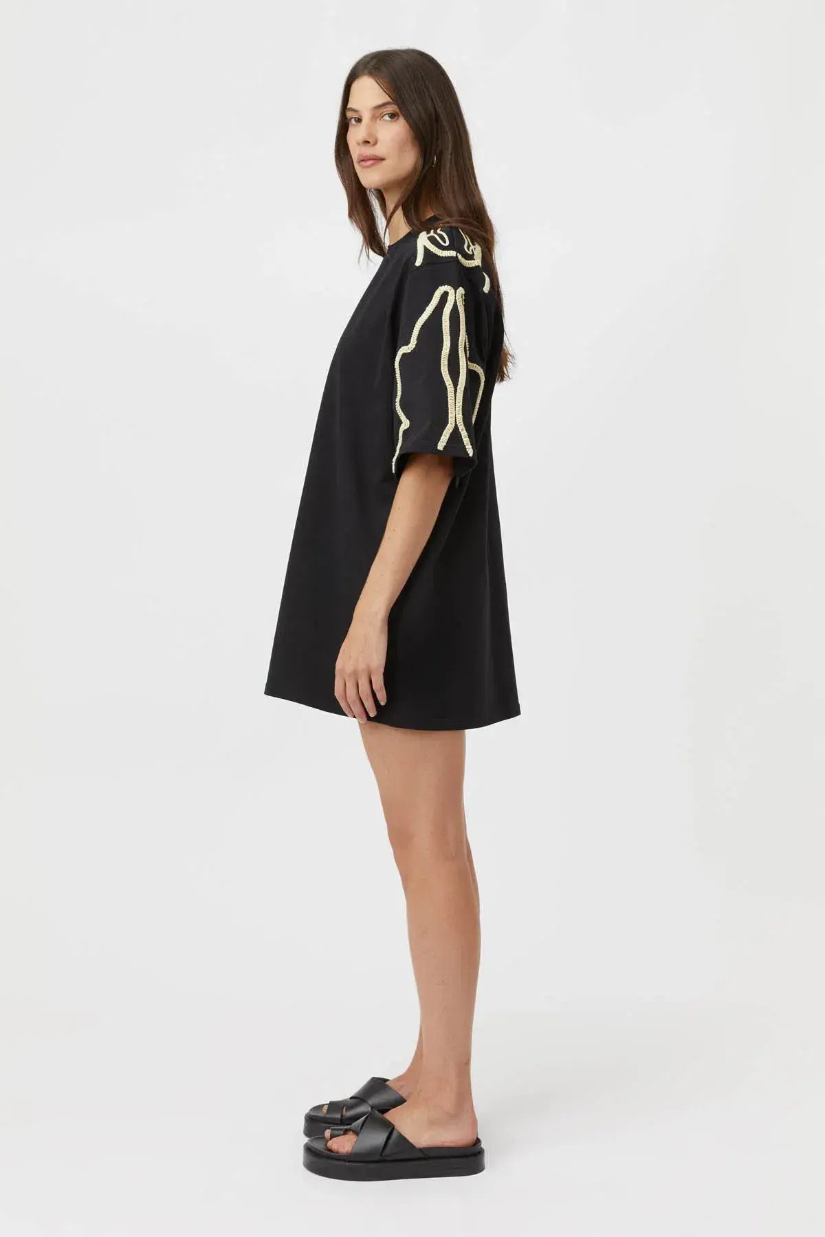 Camilla and Marc Lanza Tee Dress Black Size 8 photo 3