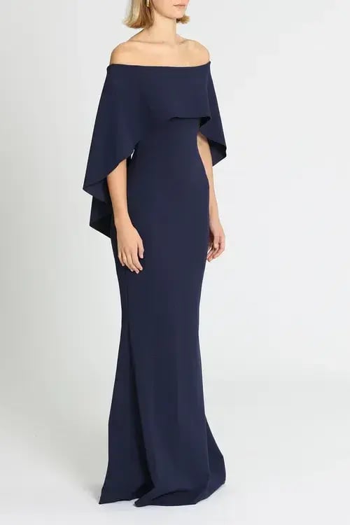 Pasduchas Composure Gown Anchor Blue Navy Size 10 photo 2