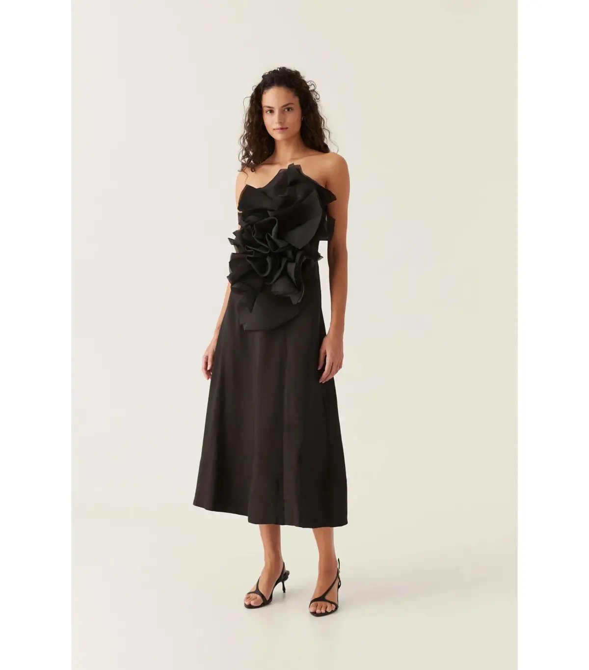Aje Energy Midi Dress in Black Size AU 8 photo 2