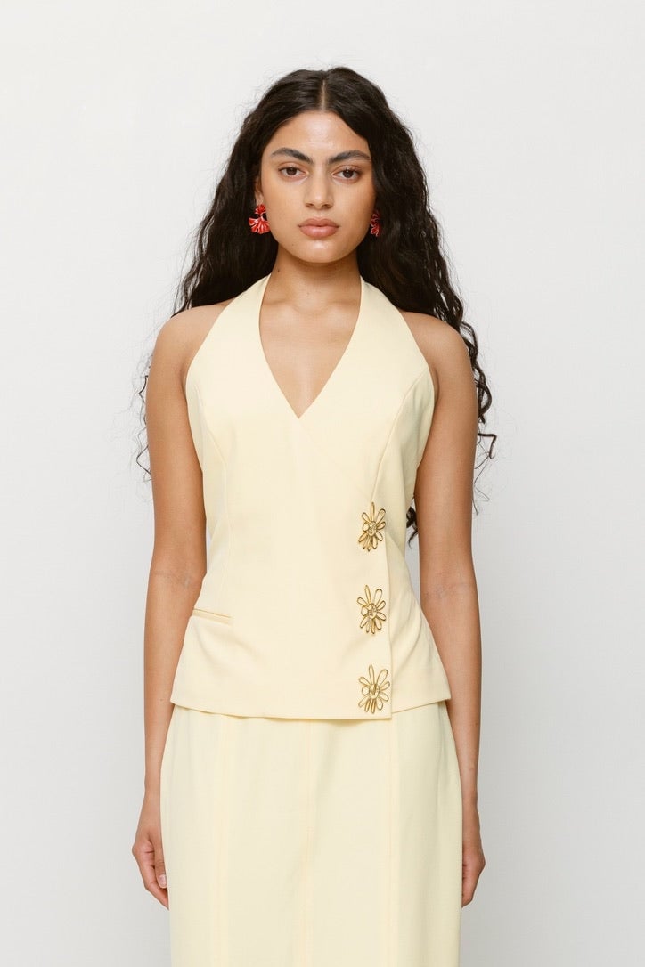 The Wolf Gang Inka Vest Top - Butter photo 2