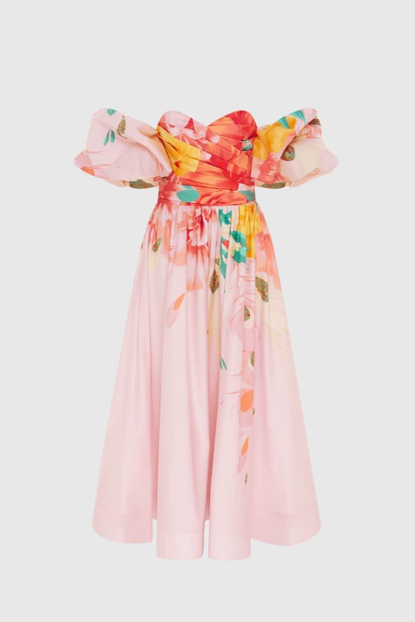 LEO LIN MAEVIS MIDI DRESS - EUPHORIA PRINT photo 6