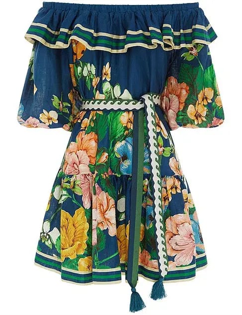 Alémais Lyla Frill Neck Mini Dress Floral Size 8 photo 6