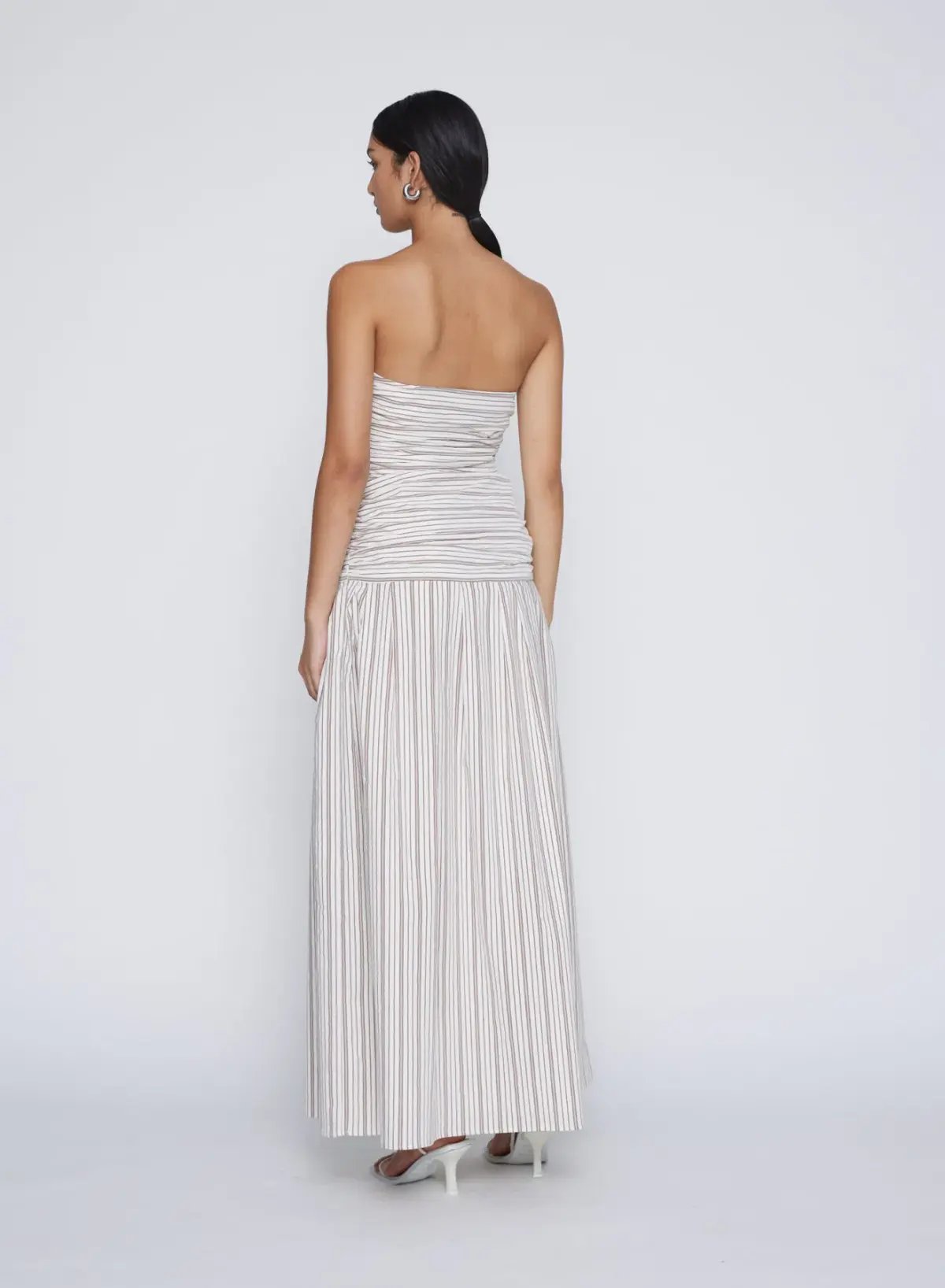 Anna Quan Isadora Maxi Dress Tobacco Stripe Size 6 photo 2