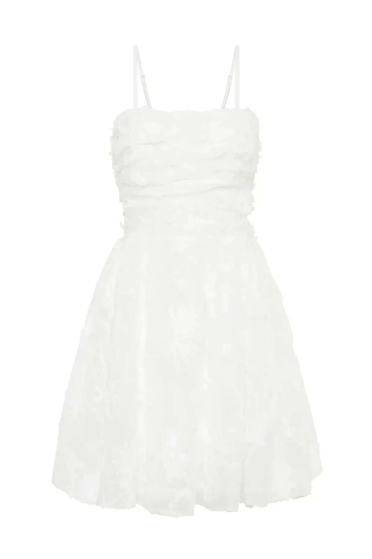 Aje Evangeline Mini Dress Ivory Size 8 photo 4