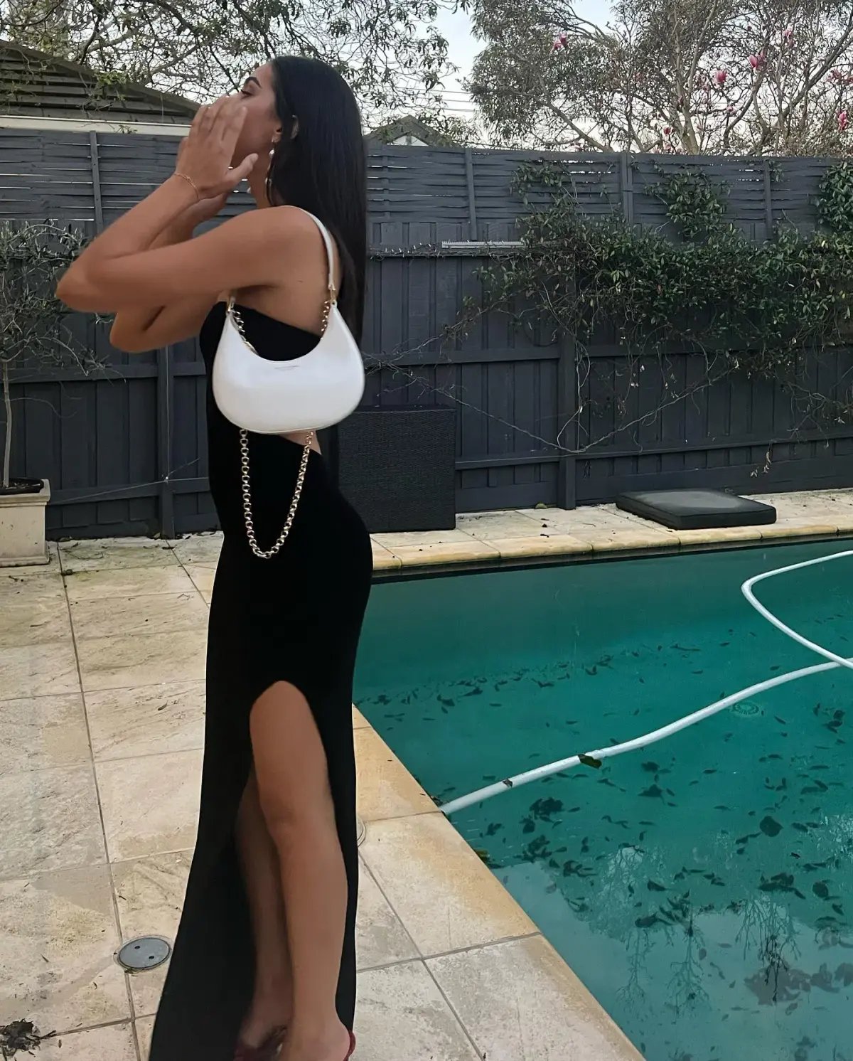 Aya Muse Alder Dress Black Size AU 6 photo 4