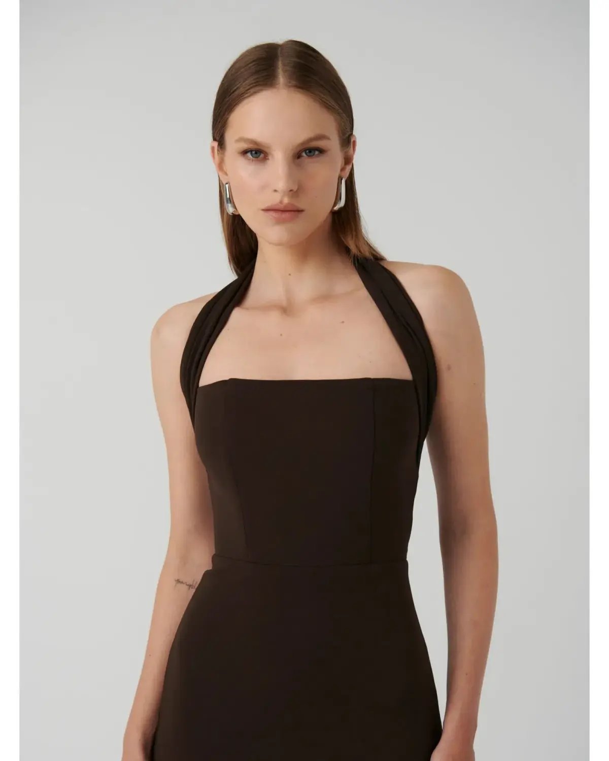Effie Kats Meline Midi Dress in Coffee Size L / AU 12 photo 2