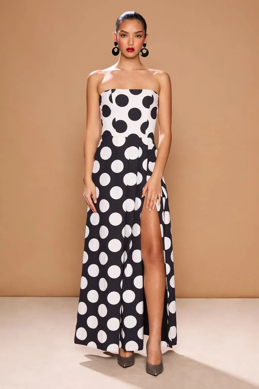 Sonya Moda Milano Polka Dot Dress Print Size 10 photo 2