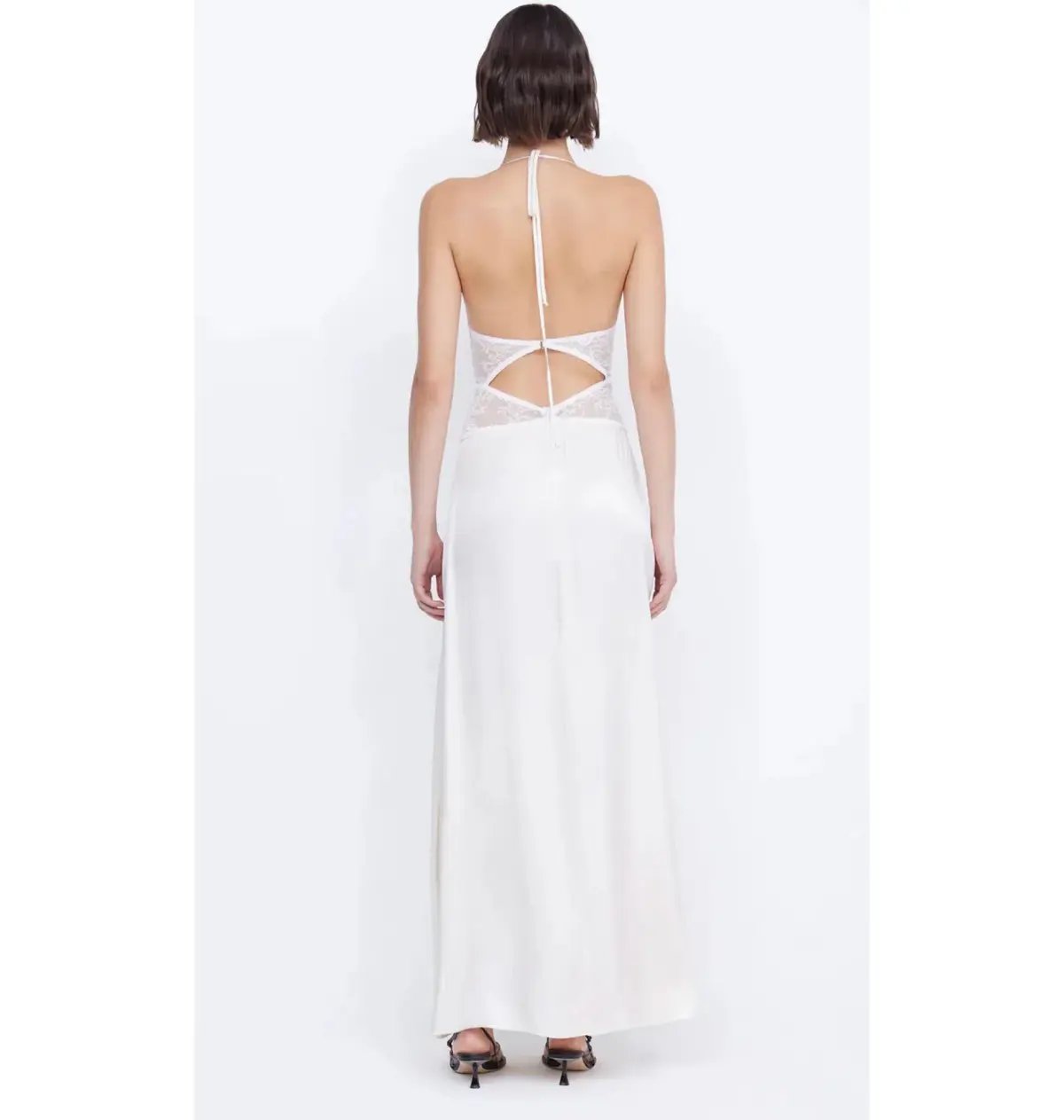 Bec & Bridge Santal Halter Maxi Dress Ivory Size AU 8 photo 5