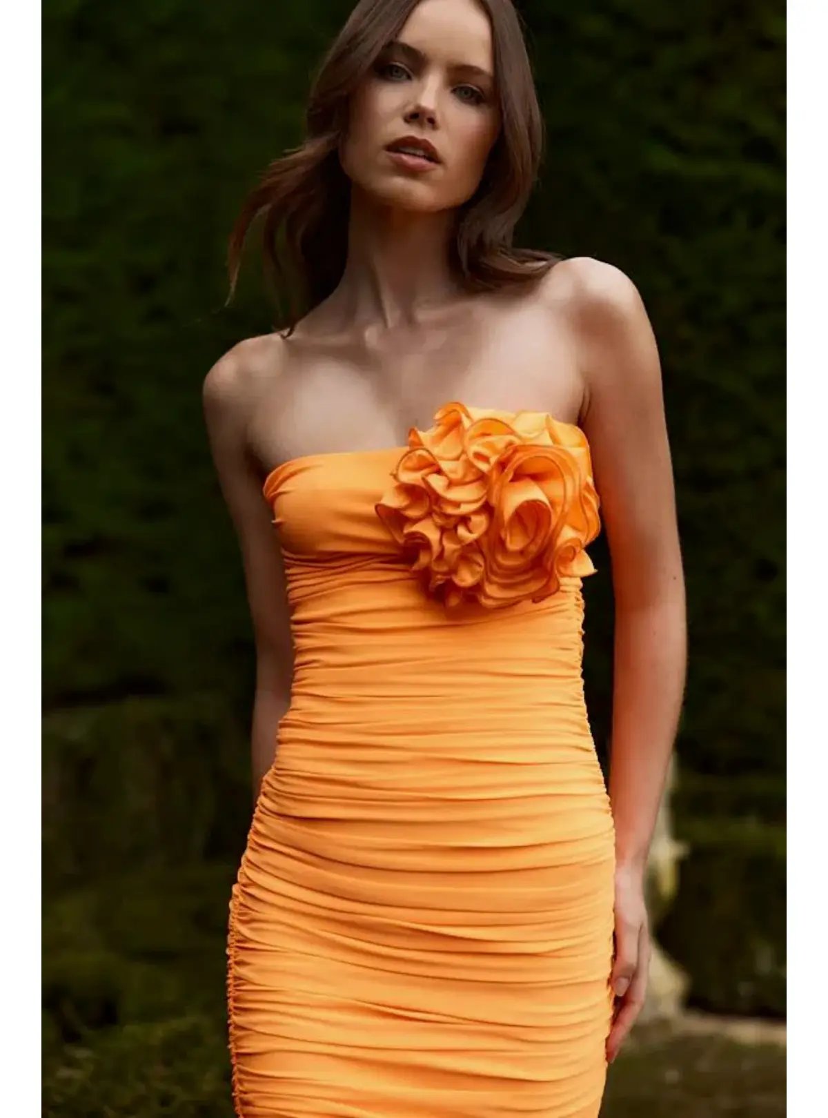 Bianca & Bridgett Tara Gown Orange Size AU 12 photo 2