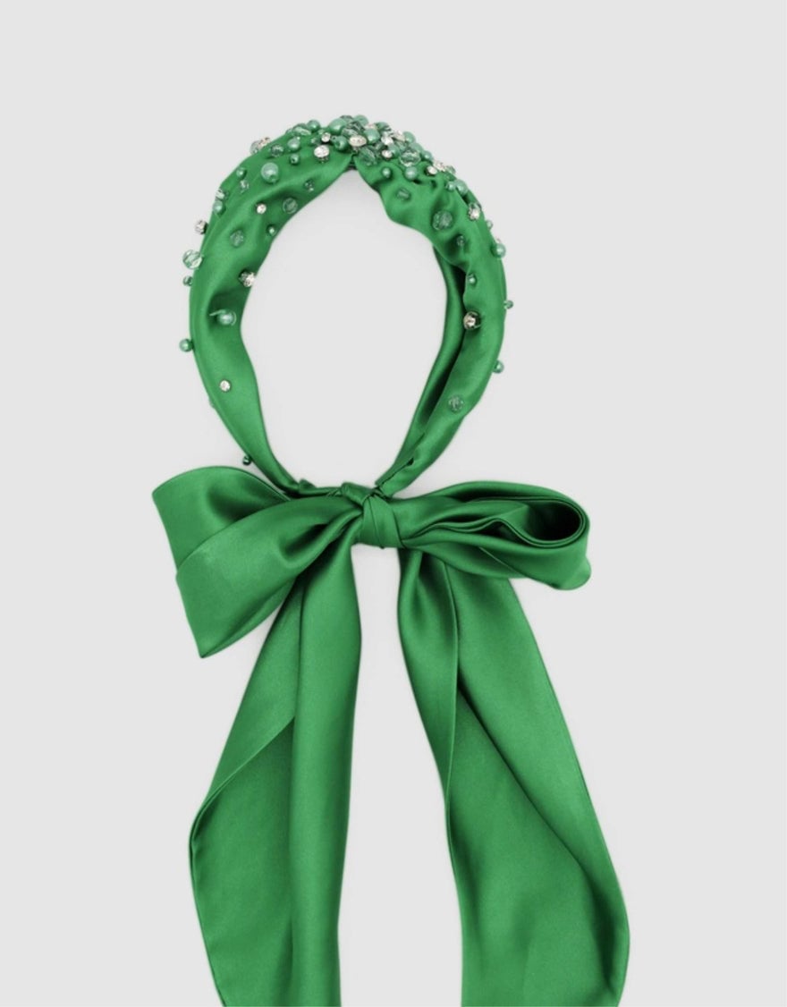 Morgan & Taylor Callie Fascinator, Emerald photo 3
