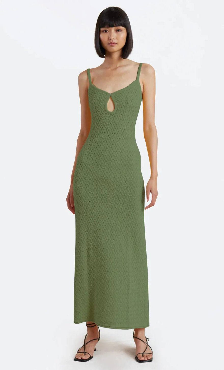 Bec & Bridge Effie Knit Key Maxi Dress in Sage photo 3
