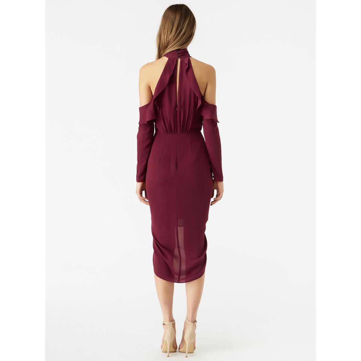 RODEO SHOW Genevieve Drape Dress - Wine photo 3