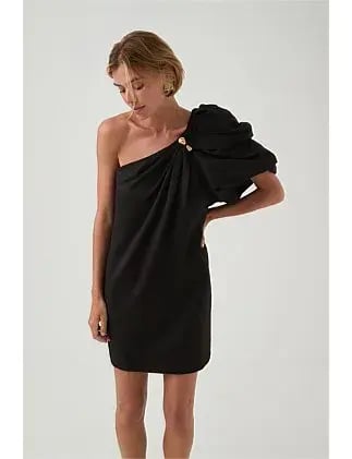 Aje Cira Mini Dress Black Size 8 photo 4