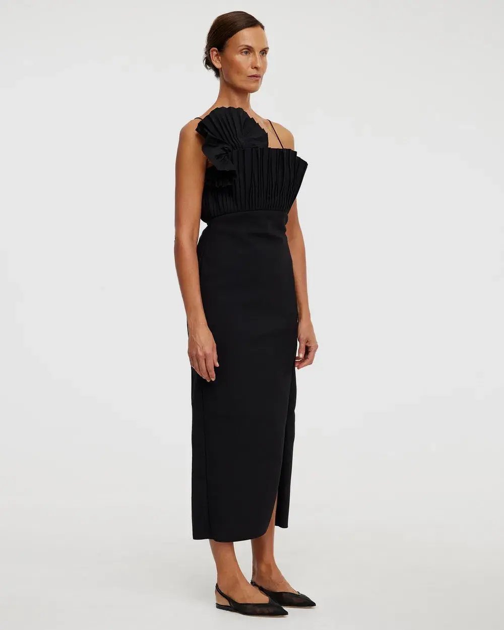 Acler Abbotsford Midi Dress Black Size 8 photo 3
