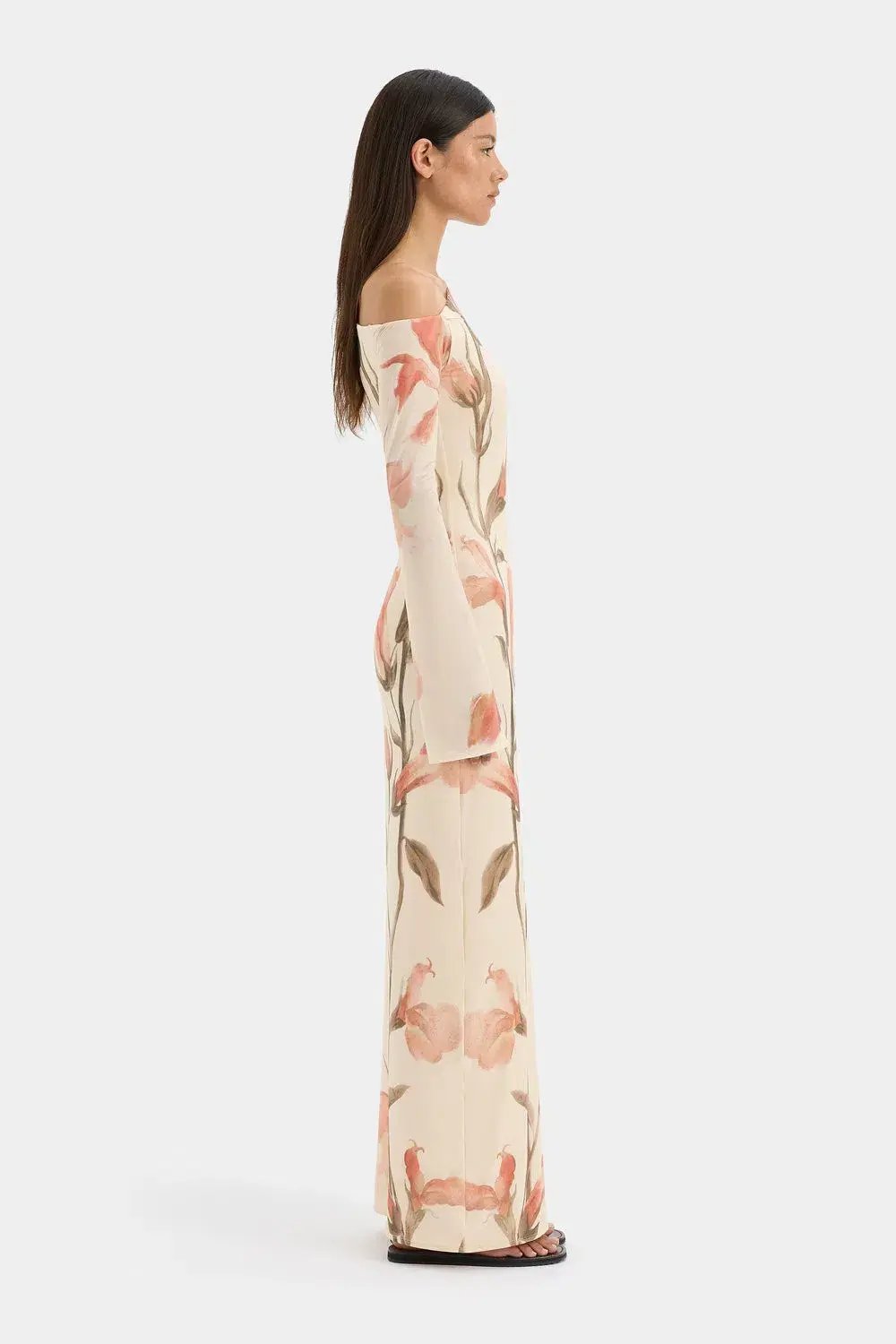 SIR Hana Tie Maxi Dress Print Size 1 AU Size 8 photo 2