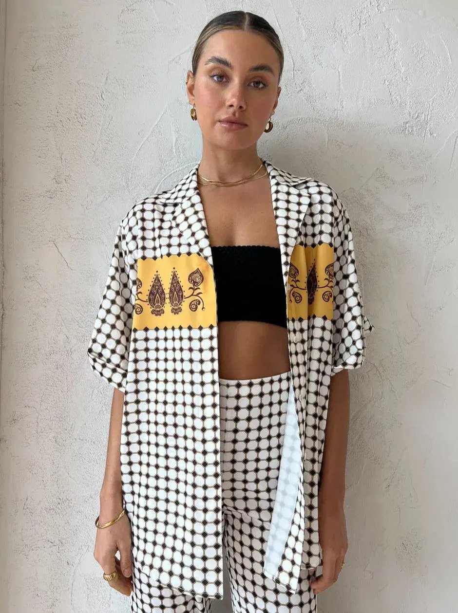 Camilla & Marc Rivoli Shirt & Pants Set Print Size 4 photo 2
