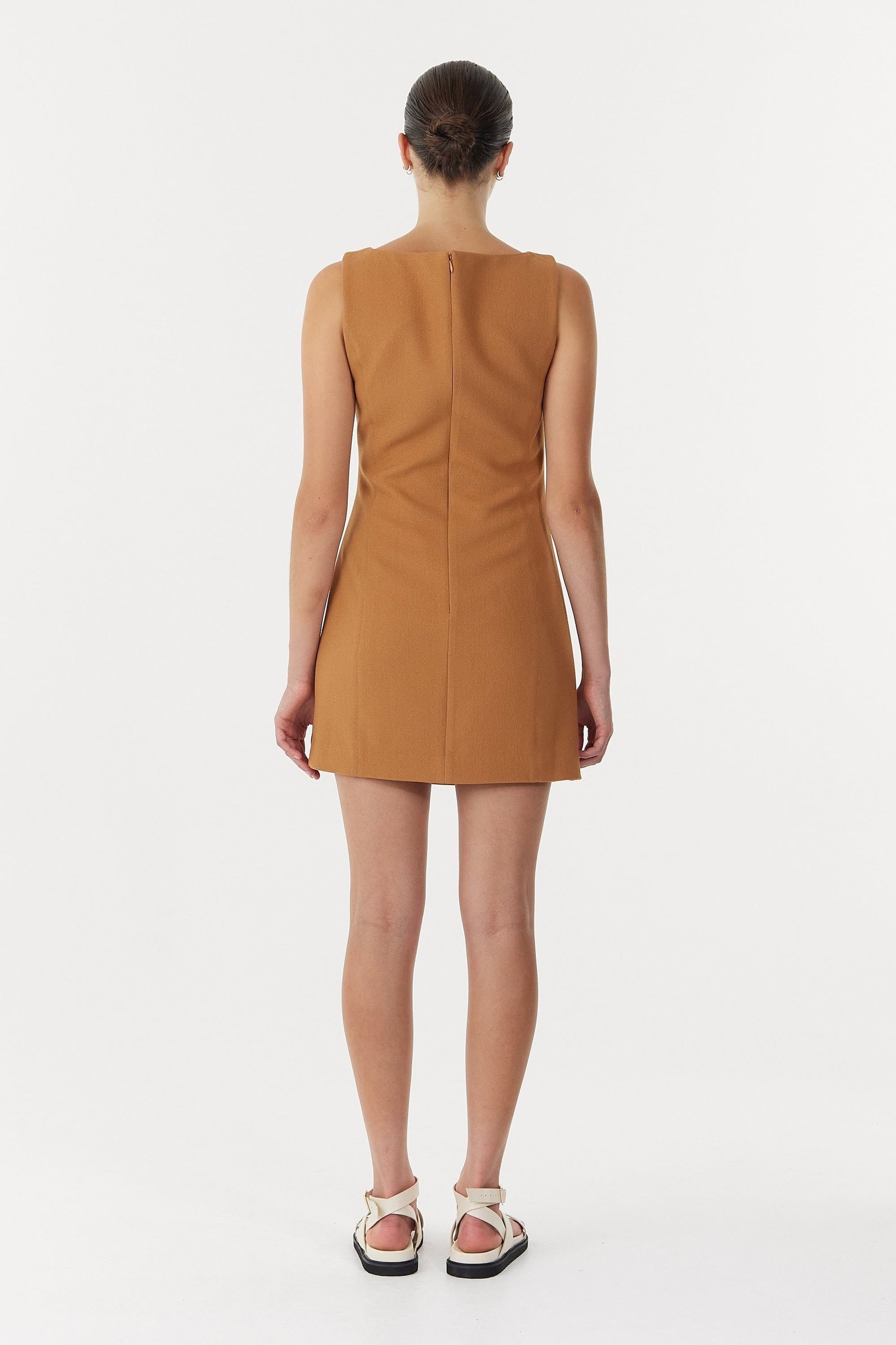 THIRD FORM ENIGMA MINI DRESS - CAMEL photo 3