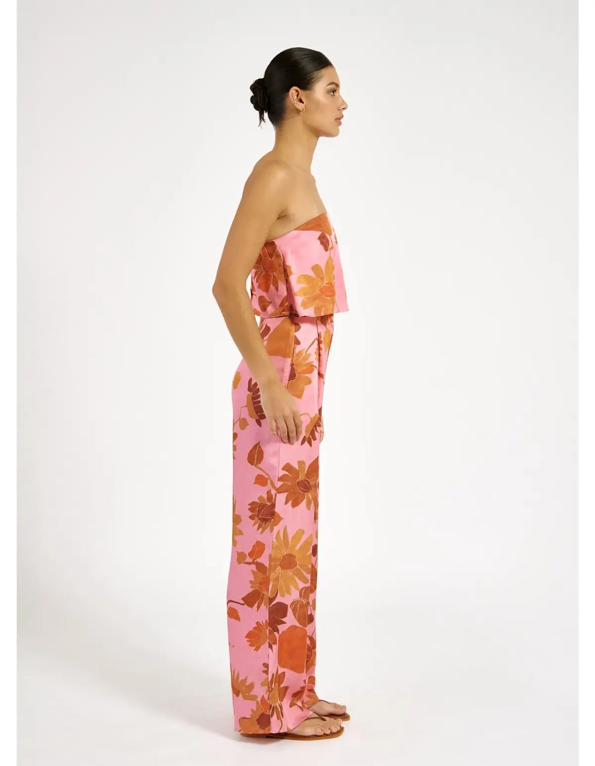 Roame Elma Bustier & Beckford Pant Set Pink & Floral Size 2/ AU 10 photo 3