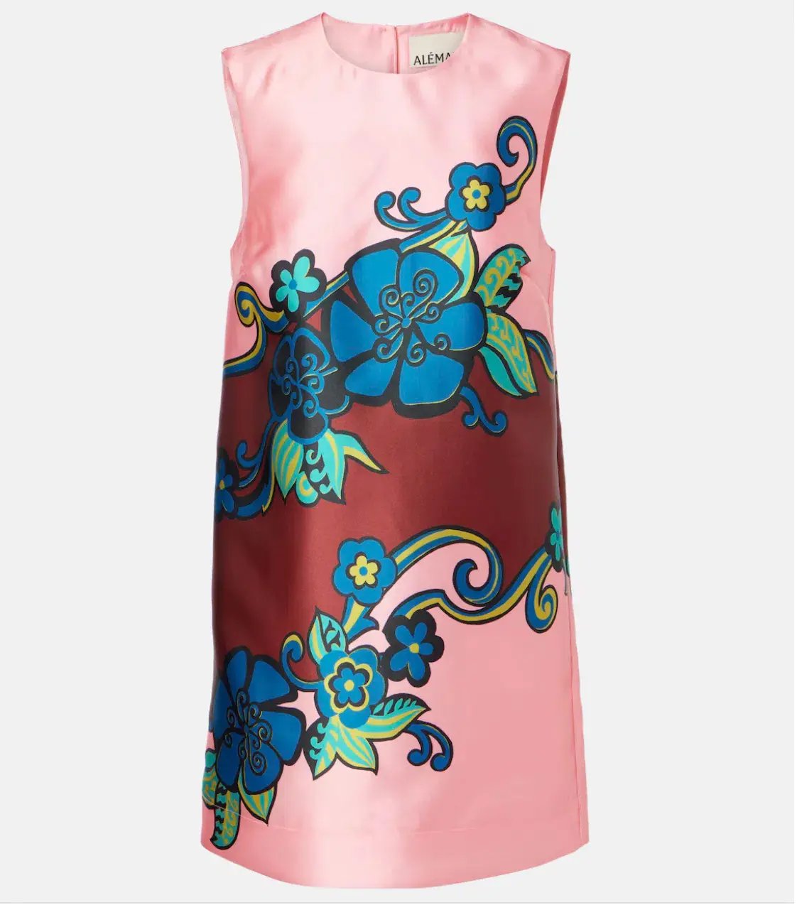 Alémais Azalea Floral Mini Dress Pink Floral Size AU 16 photo 4