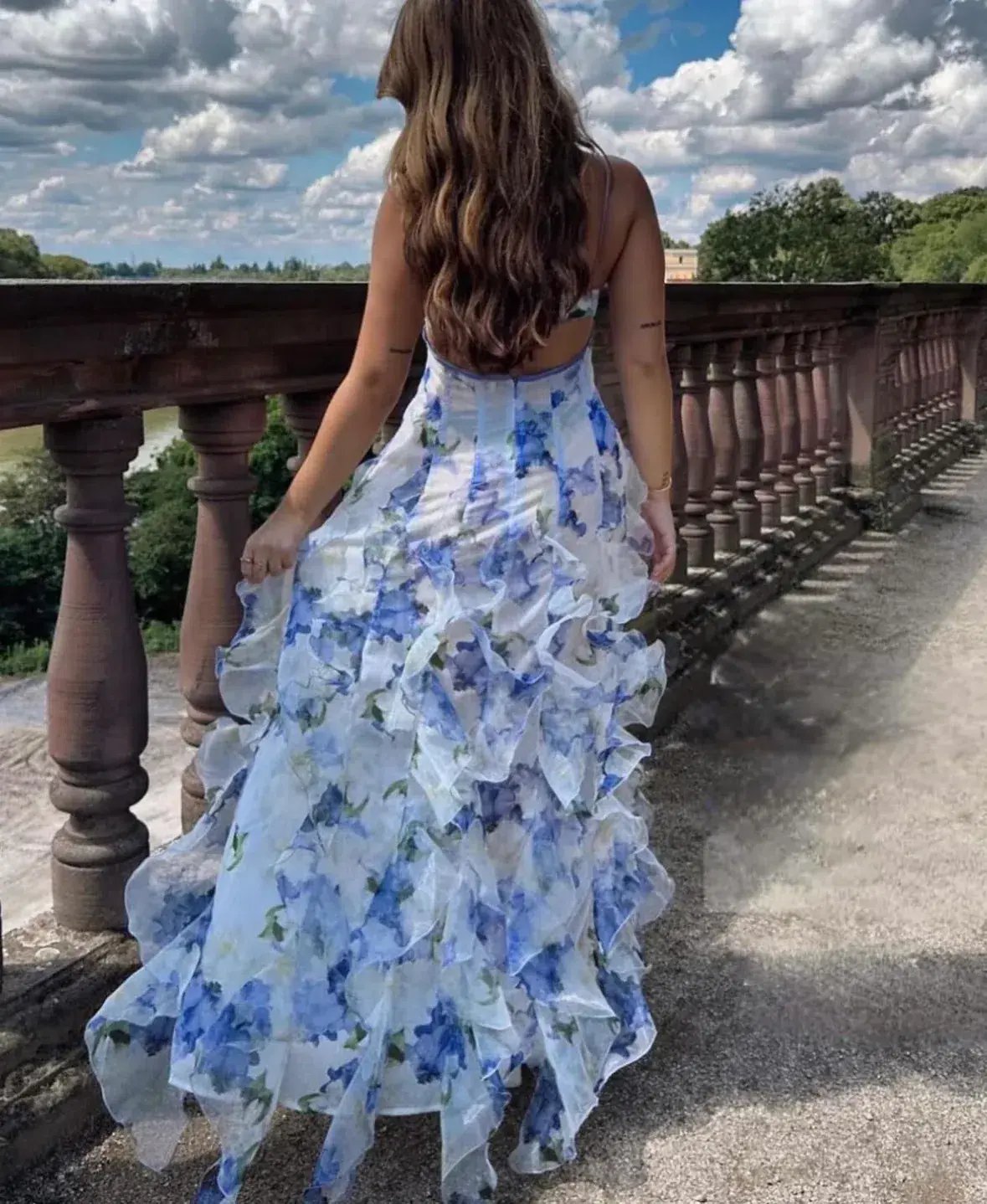 Menti Santorini Iris Gown in Floral Size S / AU 8 photo 7