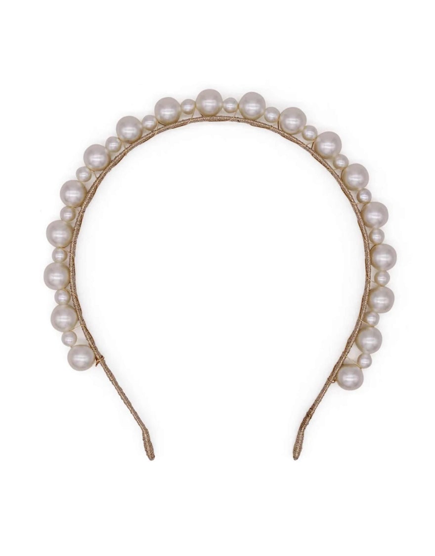 Morgan & Taylor Perla Headpiece, Pearl photo 3