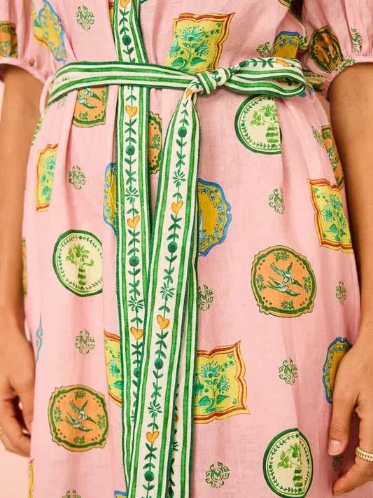 Alemais Porcelain Shirtdress Multi Size 10 photo 5