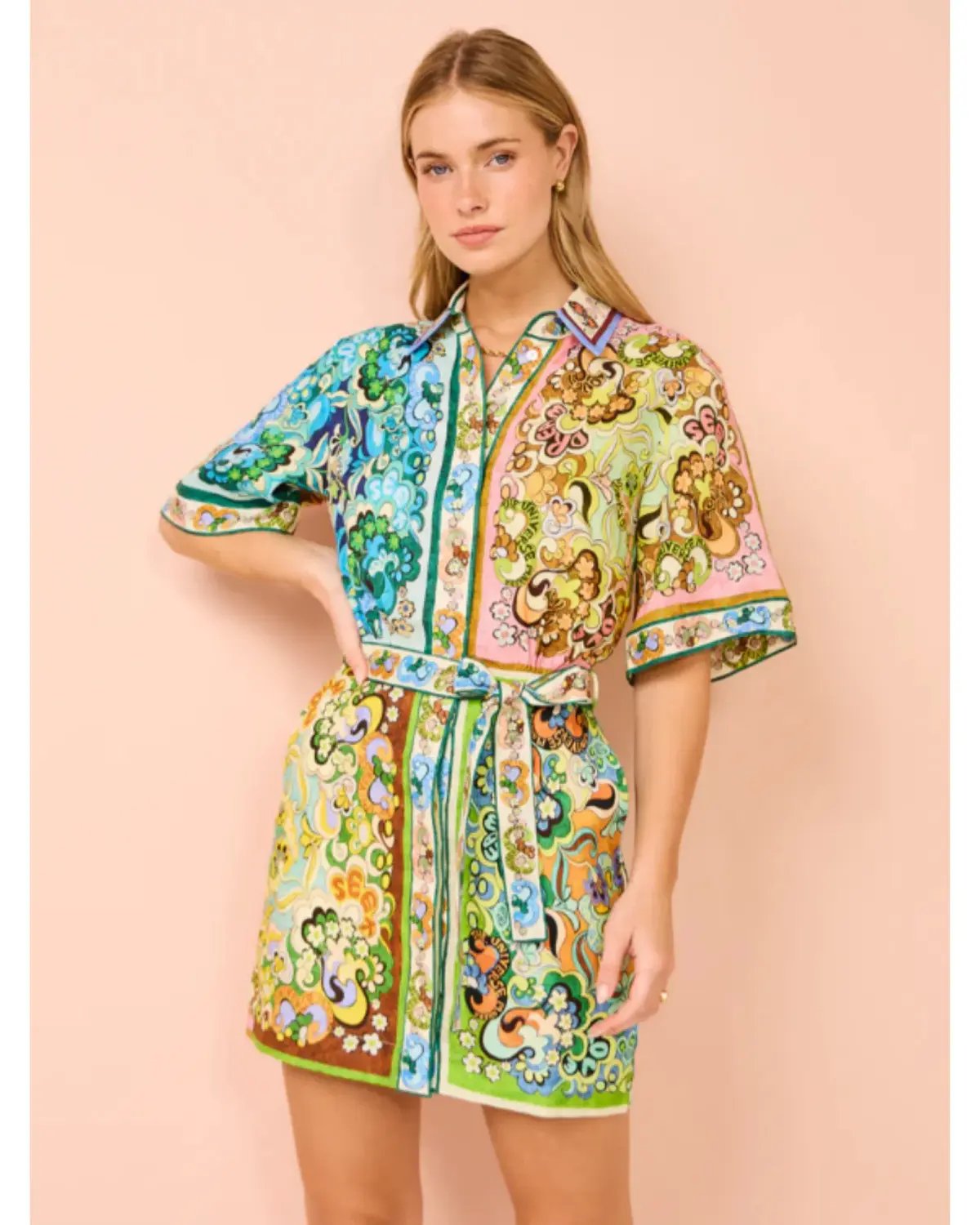 Alemais Dreamer Mini Dress in Multi Size AU 8 photo 2