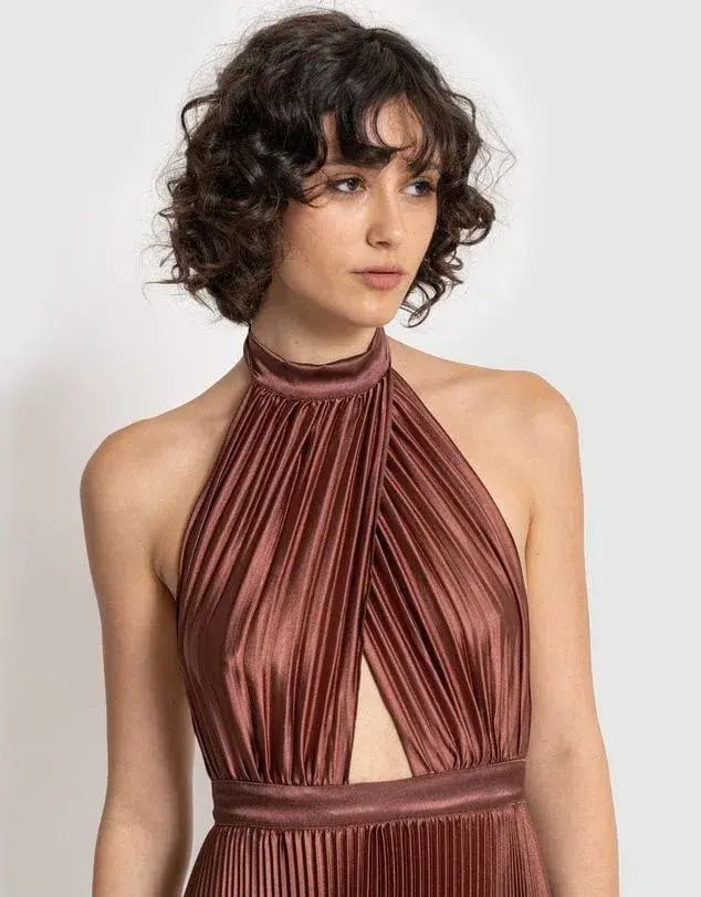 L’idee Renaissance Gown Chocolate Size 6 photo 5