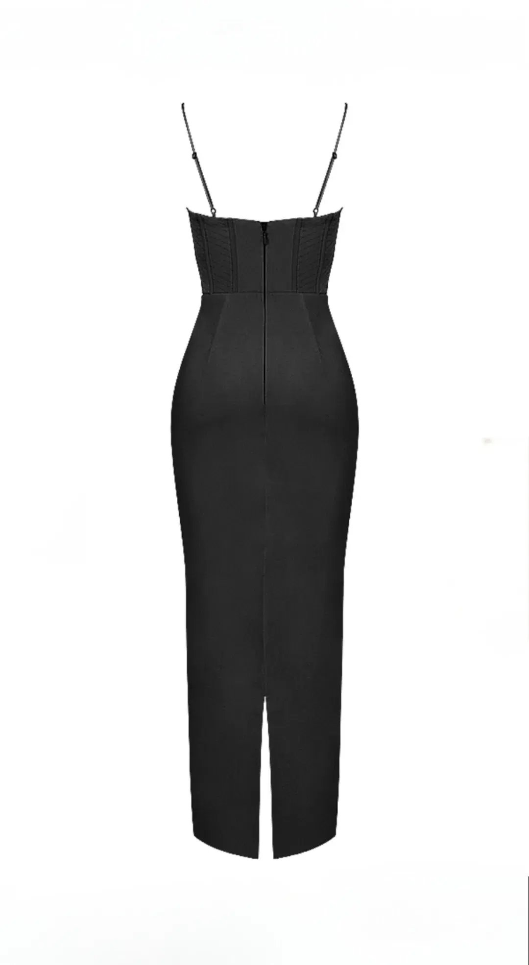House of CB Charmaine Corset Maxi Dress Shortened Black Size L / AU 12 (Plus Cups) photo 5