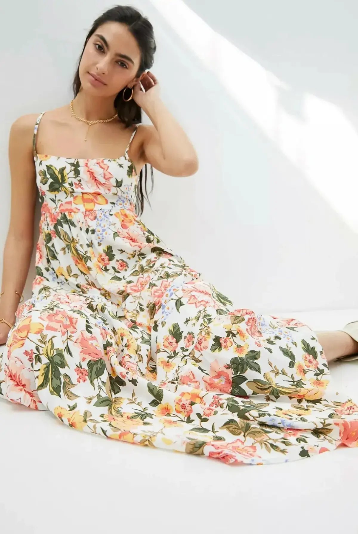 Faithfull the Brand Corvina Midi Dress Teatro Floral Print Size 10 photo 4