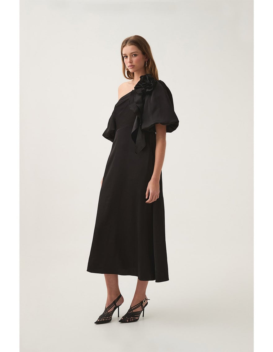 Aje Magnetic Draped Midi Dress photo 4