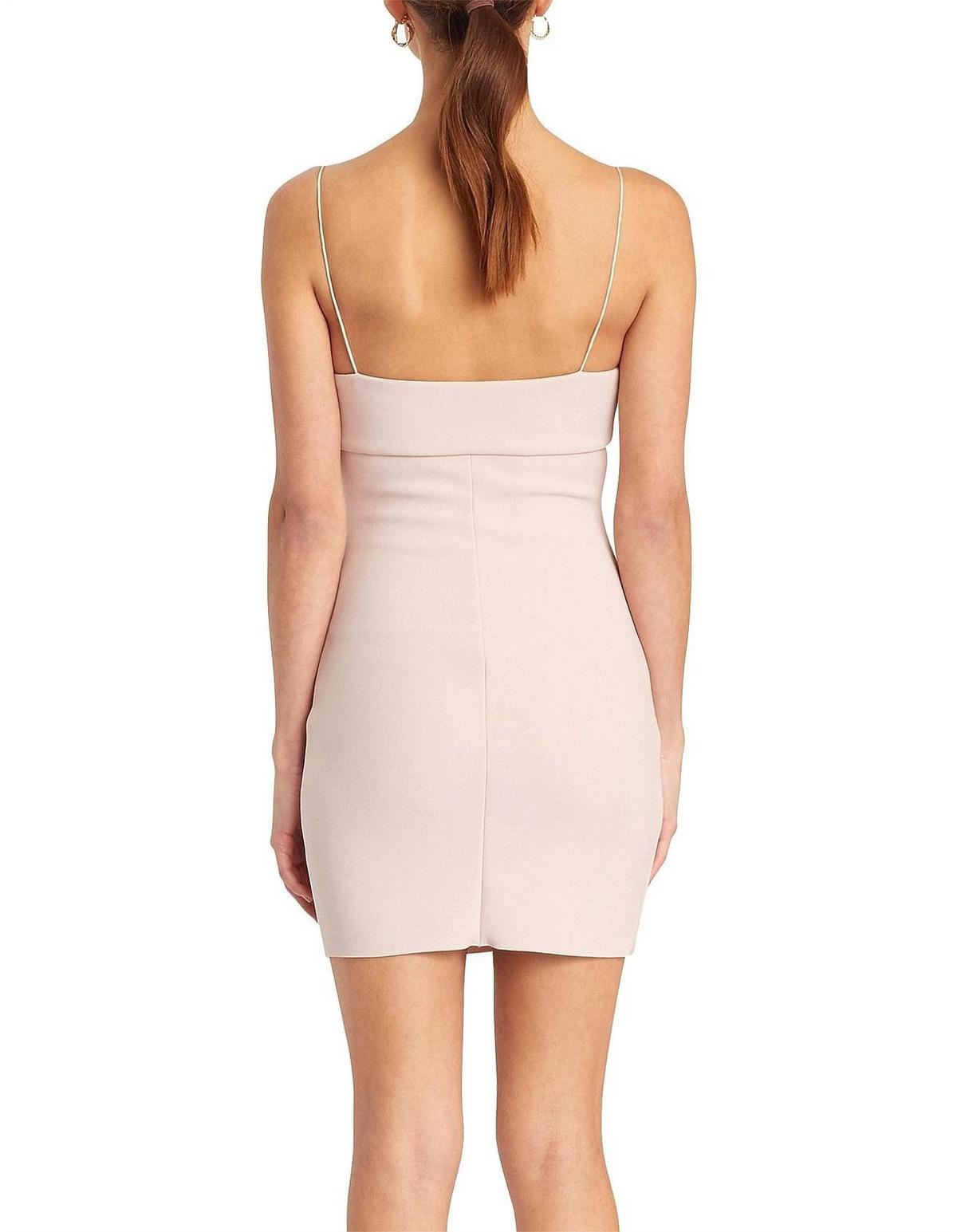 Bec & Bridge Dominique Mini Dress Himalayan Salt Blush Pink Size 6 photo 3