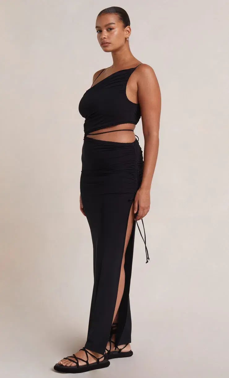 Bec and Bridge Dilkon Maxi Dress Black Size 10 photo 4