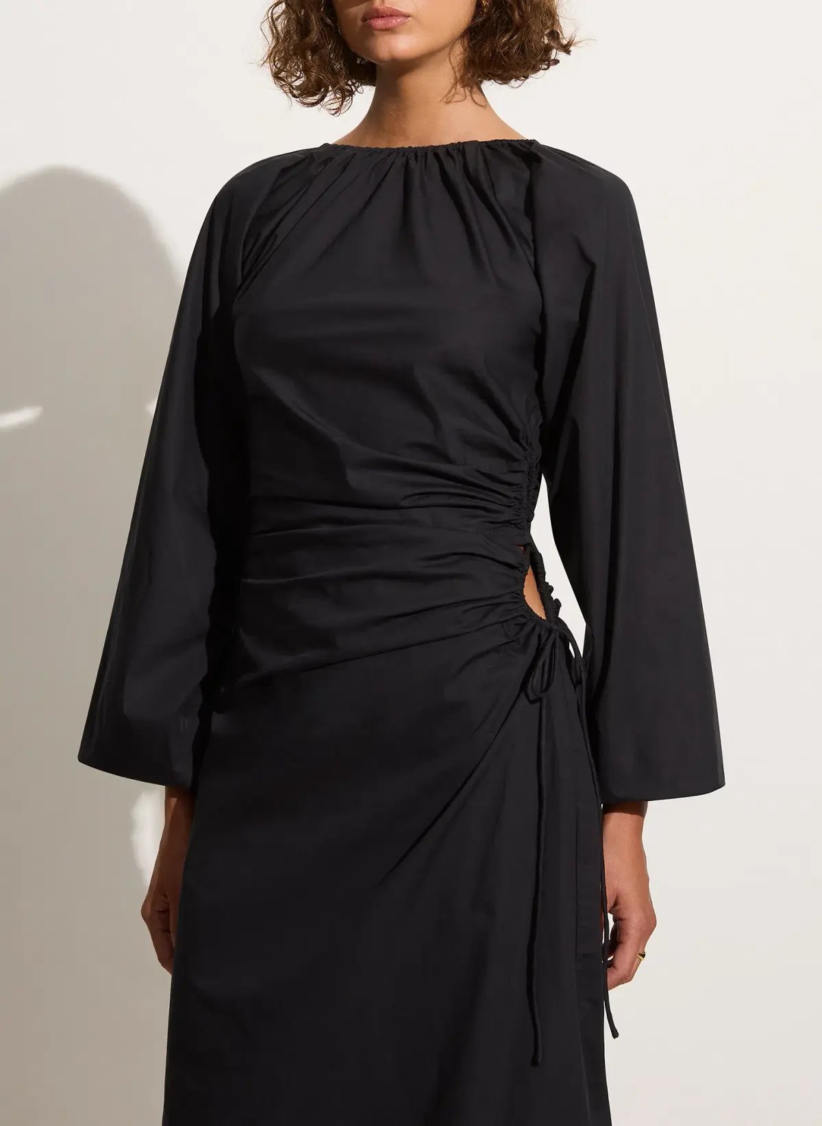 Faithfull The Brand De Deus Midi Dress Black Size AU 8 photo 4